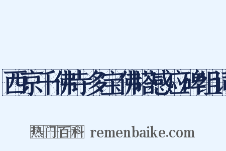 西京千佛寺多宝佛塔感应碑组词是什么意思的图片